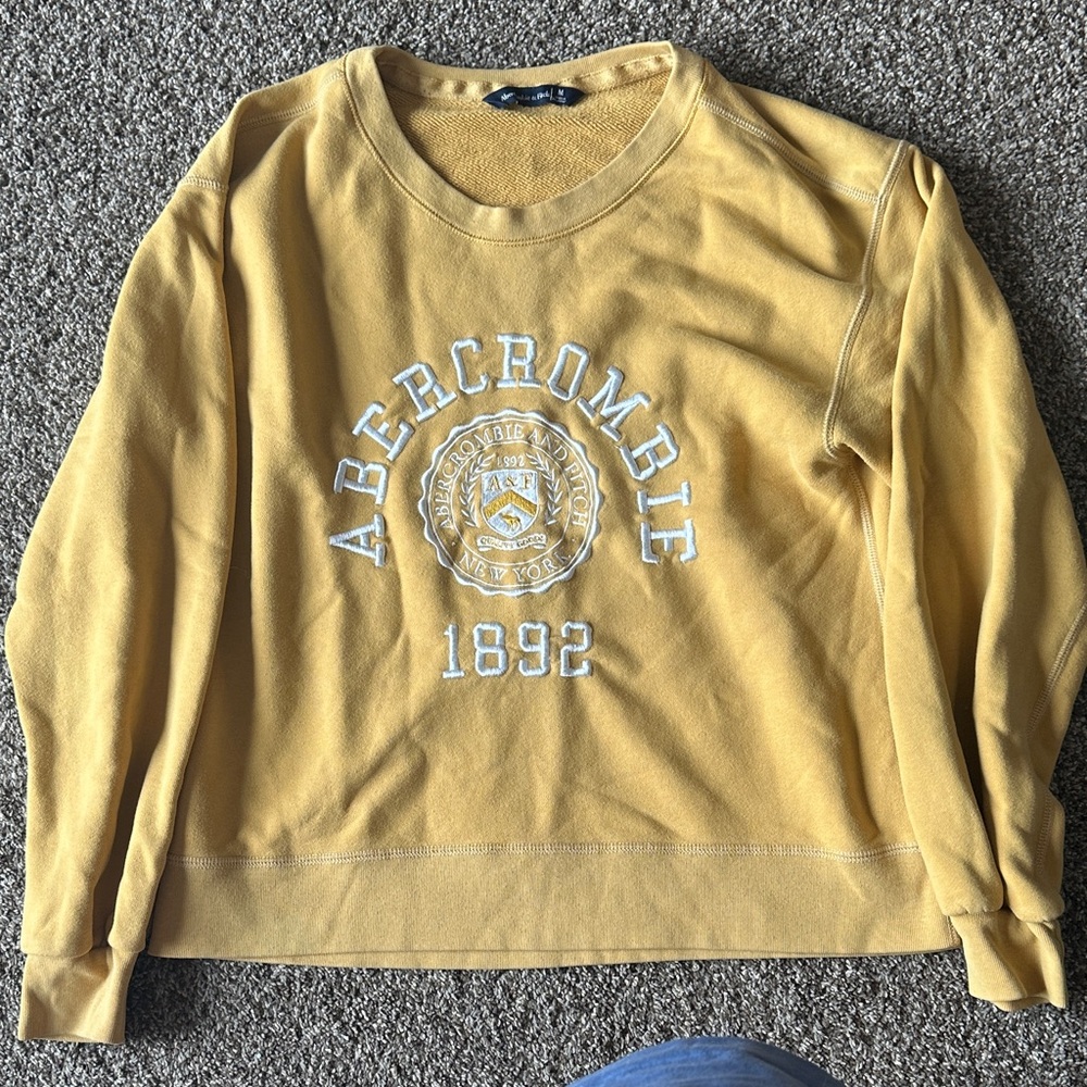 Abercrombie Yellow Crew Neck
